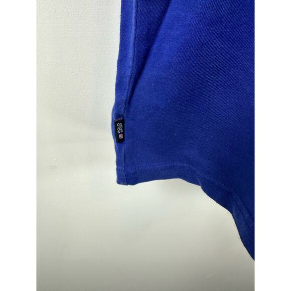 Vintage Polo Sport Ralph Lauren V Neck Tee Spellout Size Medium Blue - Picture 8 of 8